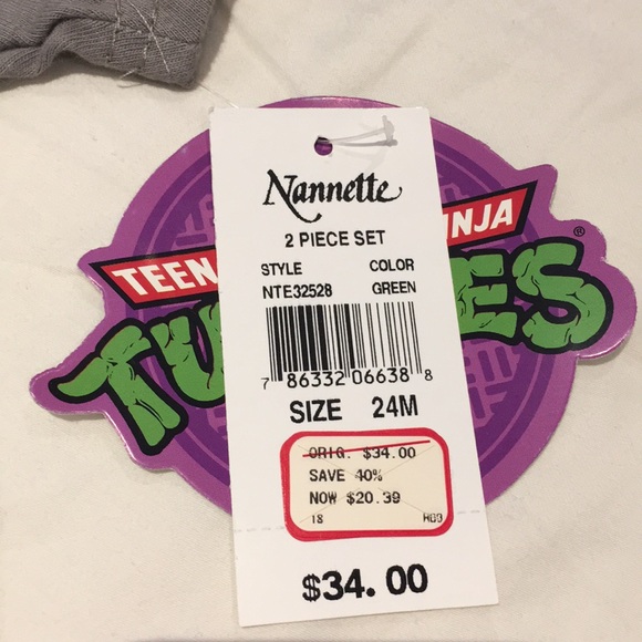 NWT Teenage Mutant Ninja Turtles Outfit 24M - Picture 7 of 8